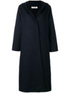 A Plan Application Hooded Oversized Coat - Blue
