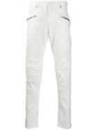Balmain Biker Slim-fit Jeans - White