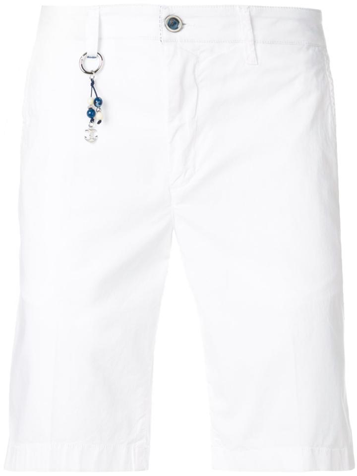 Re-hash Mid Rise Bermuda Shorts - White