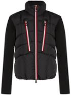 Moncler Grenoble Knit Sleeve Padded Jacket - Black