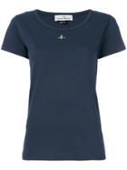 Vivienne Westwood Anglomania Embroidered Orb T-shirt - Blue