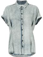 Sea Acid Wash Denim Shirt - Blue