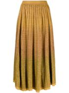 Ulla Johnson Shimmery Midi Skirt - Yellow