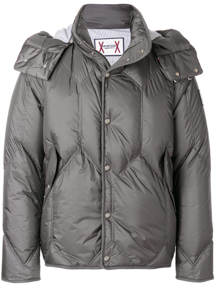 Moncler Gamme Bleu Hooded Down Jacket - Grey