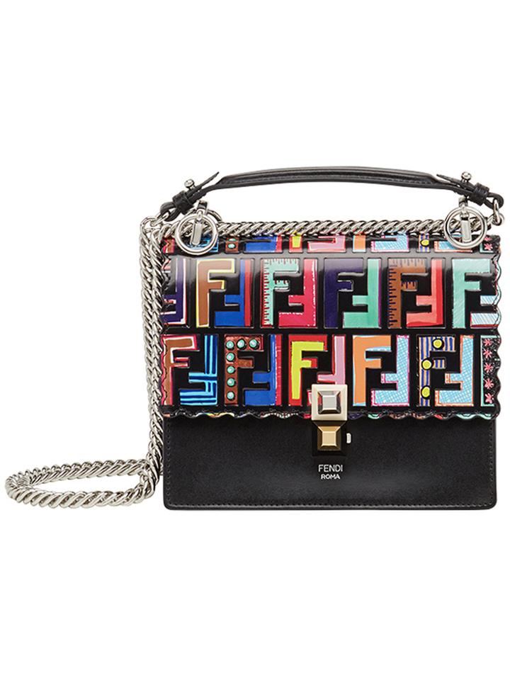 Fendi Kan I Shoulder Bag - Black
