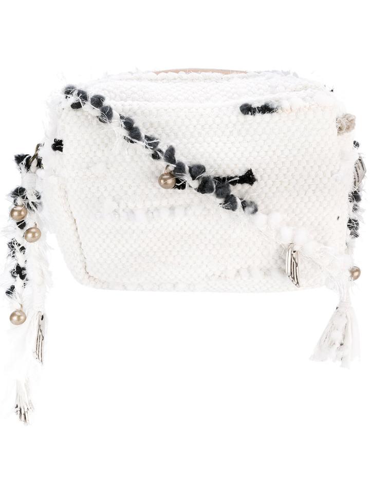 Ancient Greek Sandals - Lachesis Crossbody Bag - Women - Cotton/leather/polyester - One Size, Nude/neutrals, Cotton/leather/polyester