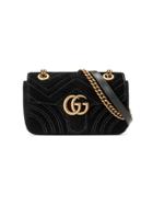 Gucci Gg Marmont Velvet Mini Bag - Black
