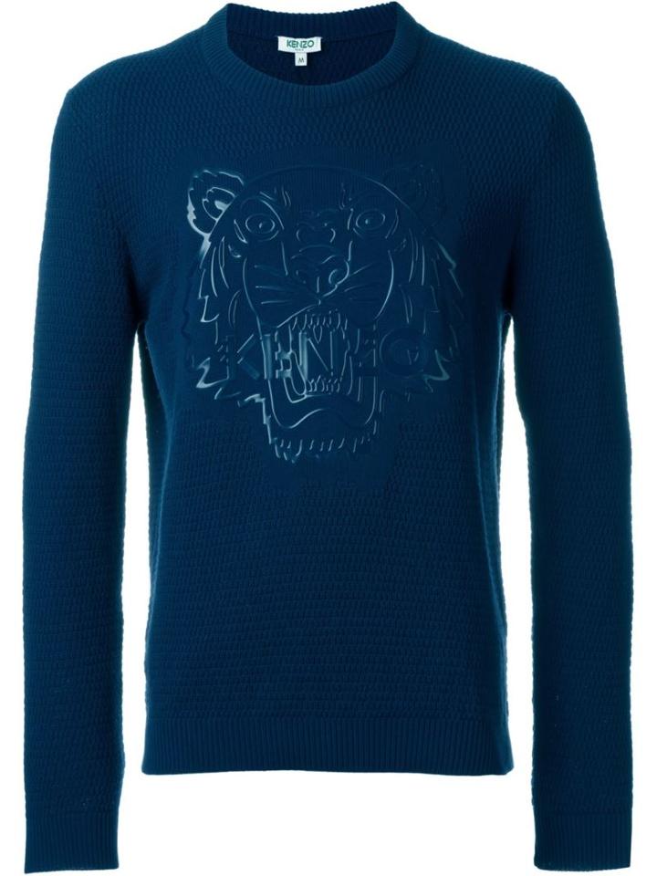 Kenzo 'tiger' Jumper, Men's, Size: Xxl, Blue, Cotton