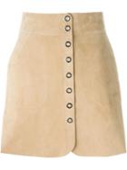 Lanvin Classic A-line Skirt, Women's, Size: 36, Nude/neutrals, Goat Skin