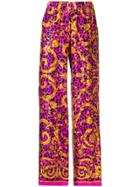P.a.r.o.s.h. Flared Printed Trousers - Pink
