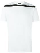 Emporio Armani Contrasting Logo Band T-shirt, Men's, Size: Xxl, White, Cotton