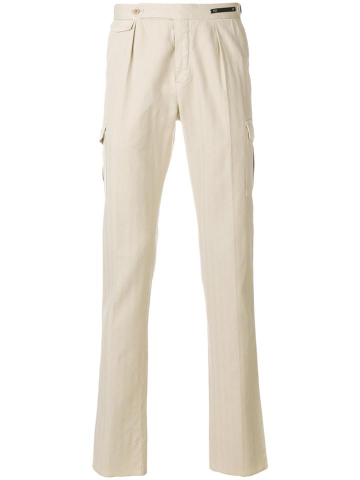Pt01 Side Pockets Chinos - Nude & Neutrals
