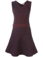 Dagmar 'aloisa' V-neck Dress, Women's, Size: Large, Red, Spandex/elastane/polyester/polybutylene Terephthalate (pbt)/viscose