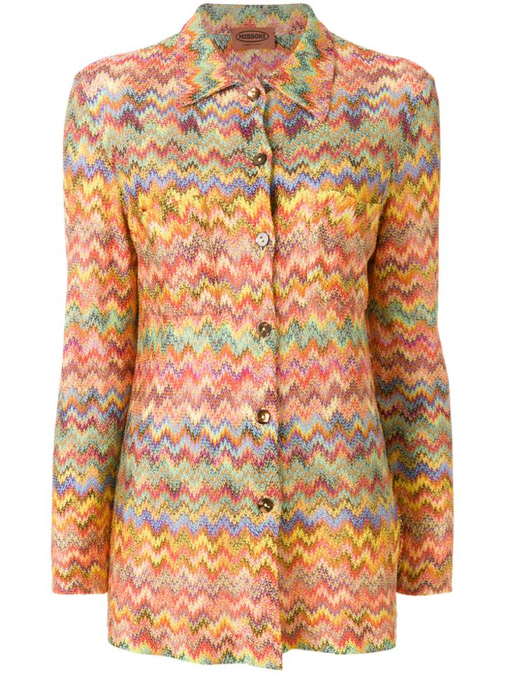 Missoni Vintage Zigzag Patterned Shirt - Multicolour