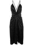 Reformation Robertson Satin Dress - Black