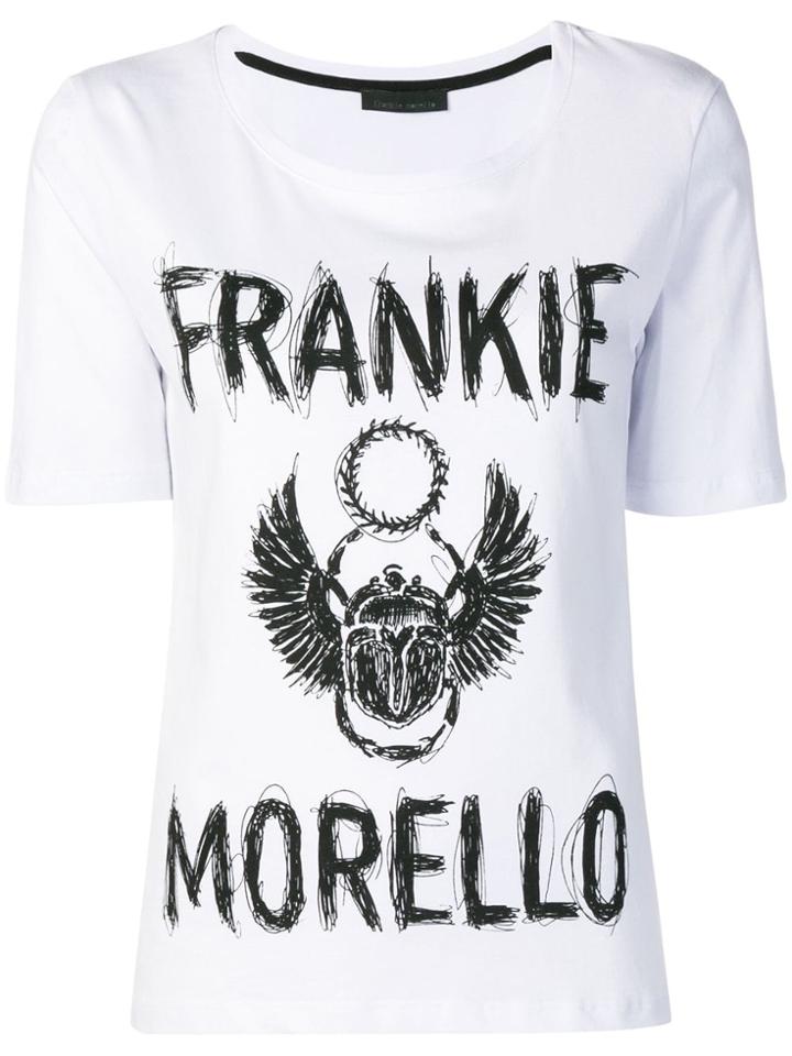 Frankie Morello Scribble Logo T-shirt - White