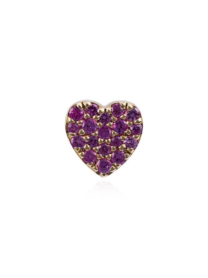 Loquet Sapphire Heart Charm - Pink