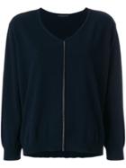 Fabiana Filippi Cashmere V-neck Jumper - Blue