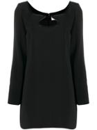 Courrèges Cut-out Detail Short Dress - Black
