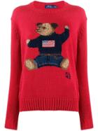 Polo Ralph Lauren Teddybear Knitted Jumper - Red