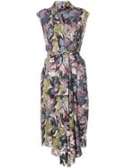 Tome Floral Asymmetric Dress - Multicolour