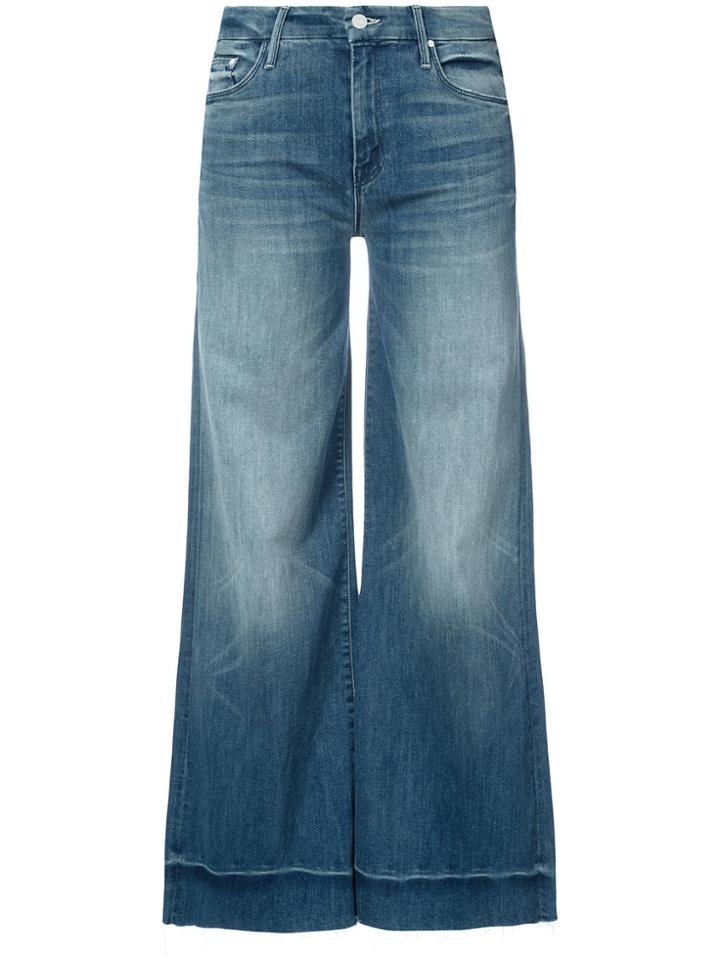 Mother Wide Leg Jeans - Blue