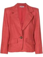 Yves Saint Laurent Pre-owned Structured Distressed Blazer