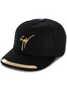 Giuseppe Zanotti Gold-tone Tipped Cap - Black