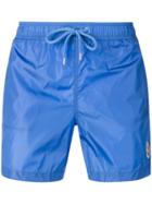 Moncler Side Logo Swim Shorts - Blue