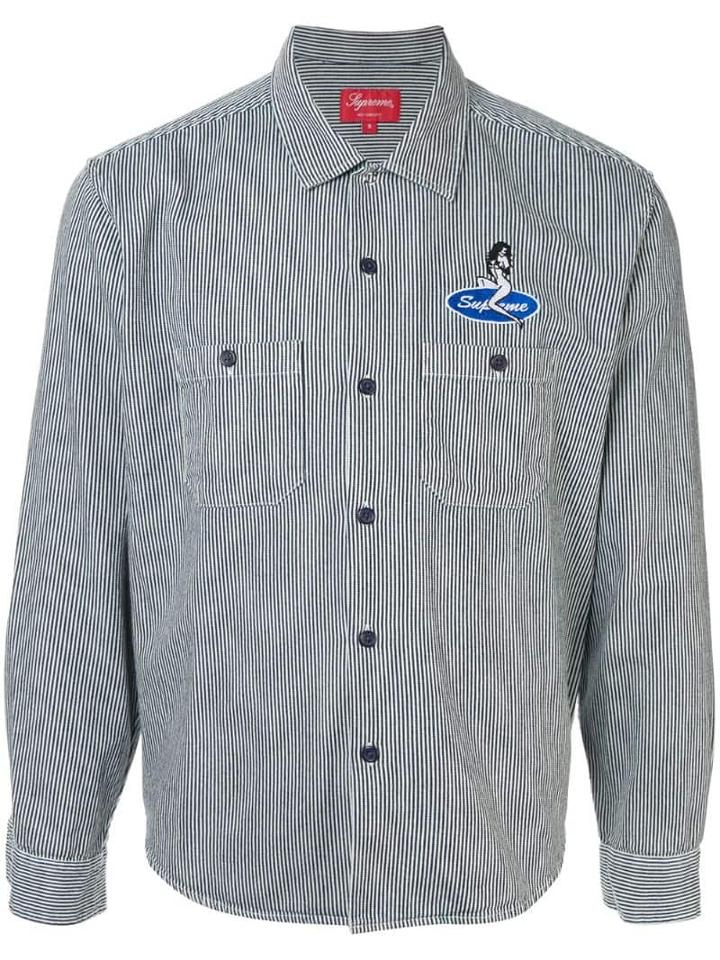 Supreme Pin Up Work Shirt - Blue
