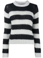 Ganni Faucher Stripe Knitted Jumper - Blue