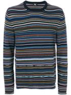 Raf Simons Cropped Stripe Sweater - Green