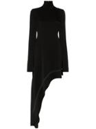 Ellery Bauhaus Asymmetric Hem Dress - Black
