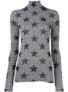 Gareth Pugh Star Roll Neck Top, Women's, Size: 42, Grey, Polyamide/spandex/elastane/viscose