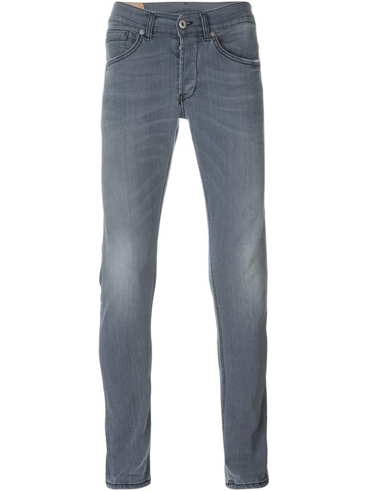 Dondup George Jeans, Men's, Size: 36, Grey, Cotton/polyester/spandex/elastane