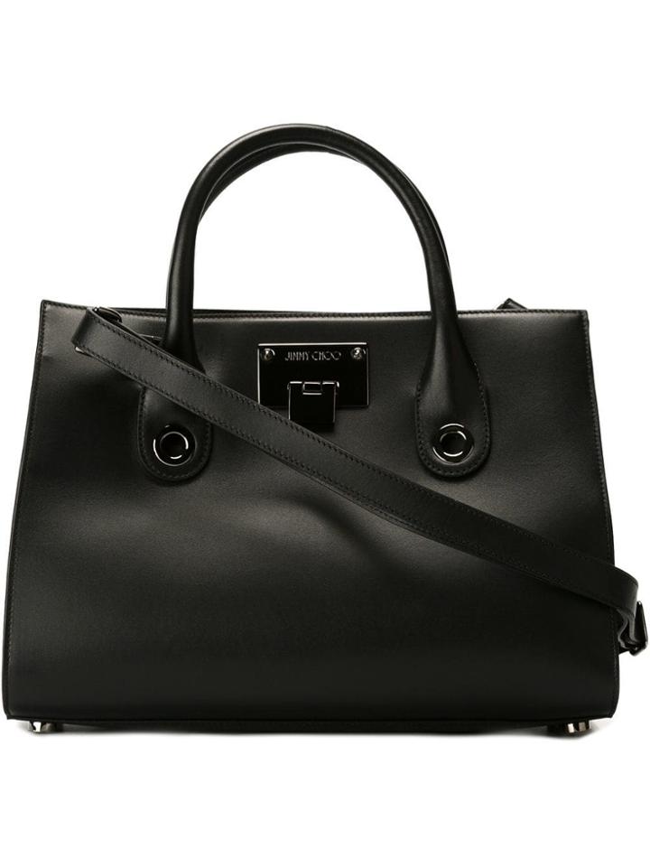 Jimmy Choo Medium 'riley' Tote - Black