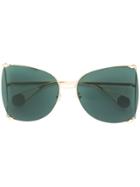 Gucci Eyewear Oversized Tinted Sunglasses - Metallic