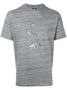 Ps By Paul Smith Giraffe Print T-shirt, Men's, Size: Large, Grey, Cotton