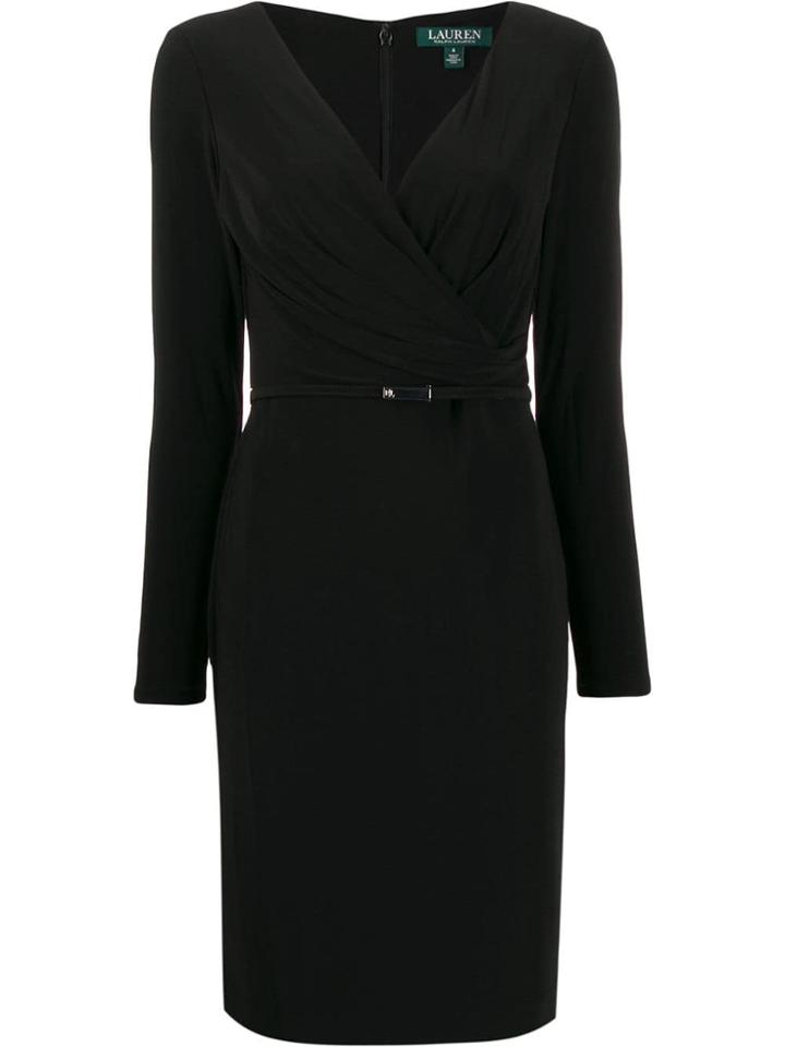 Lauren Ralph Lauren Belted Wrap Dress - Black