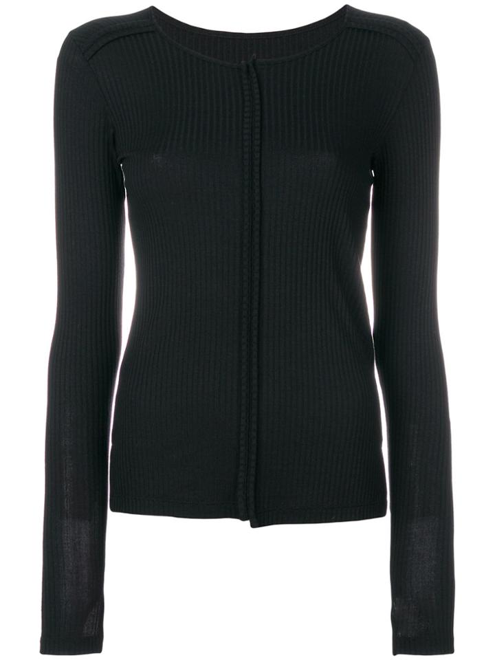 Mm6 Maison Margiela Front Seam Jumper - Black