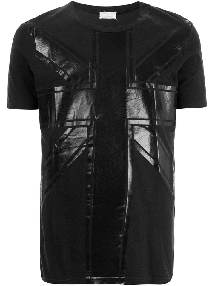 Helmut Lang Pre-owned 1997 Union Flag T-shirt - Black