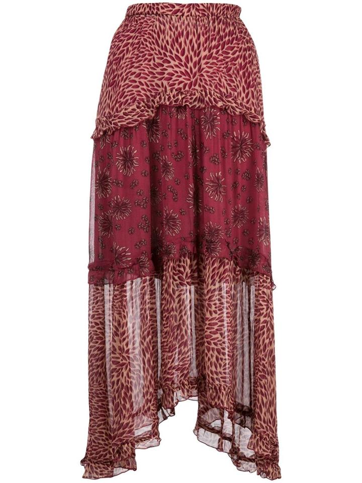 Ba & Sh Tiered Midi Skirt