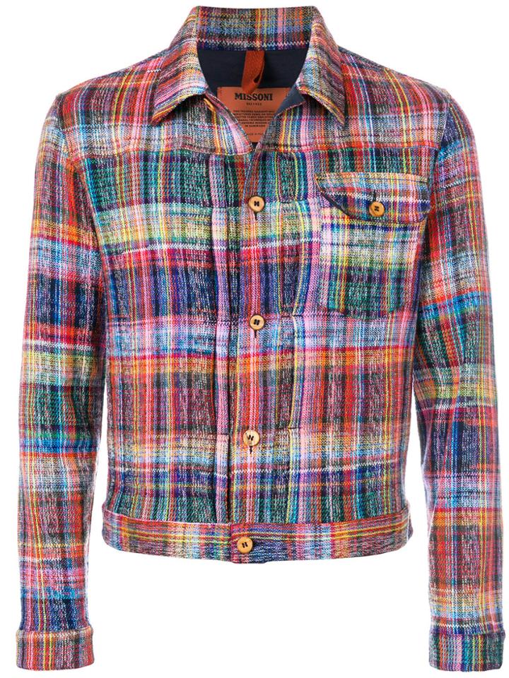 Missoni Intarsia Knit Shirt Jacket - Multicolour