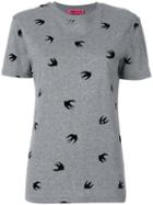 Mcq Alexander Mcqueen - Swallow Print T-shirt - Women - Cotton - S, Grey, Cotton