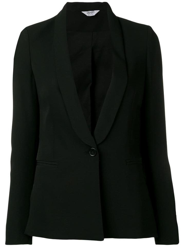 Liu Jo One-button Fitted Blazer - Black