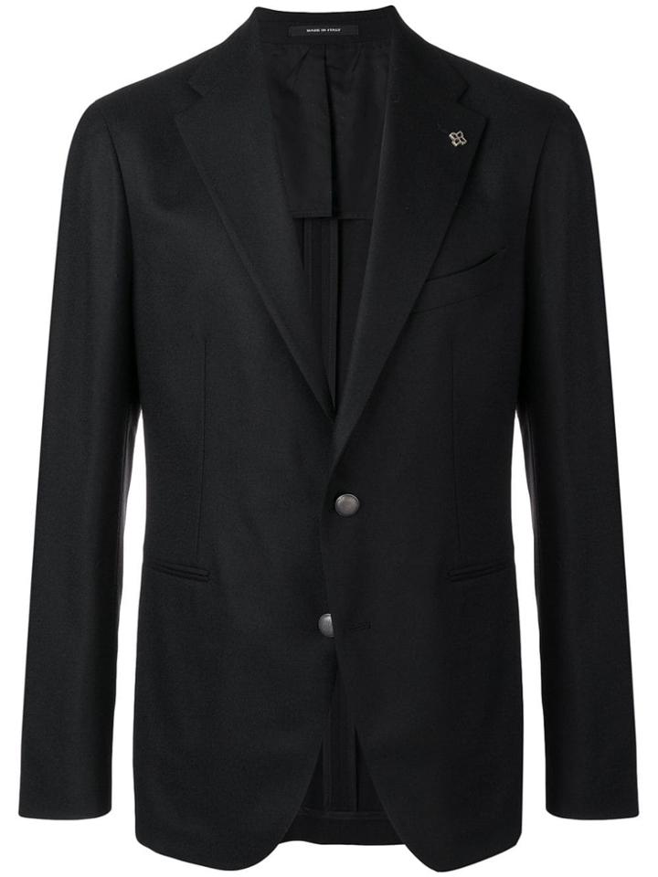 Tagliatore Two Button Blazer - Black