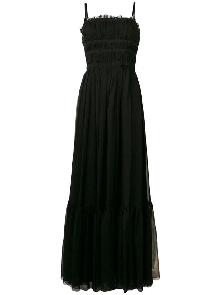 No21 Tulle Long Dress - Black