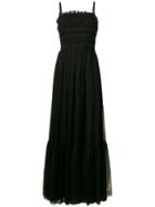No21 Tulle Long Dress - Black