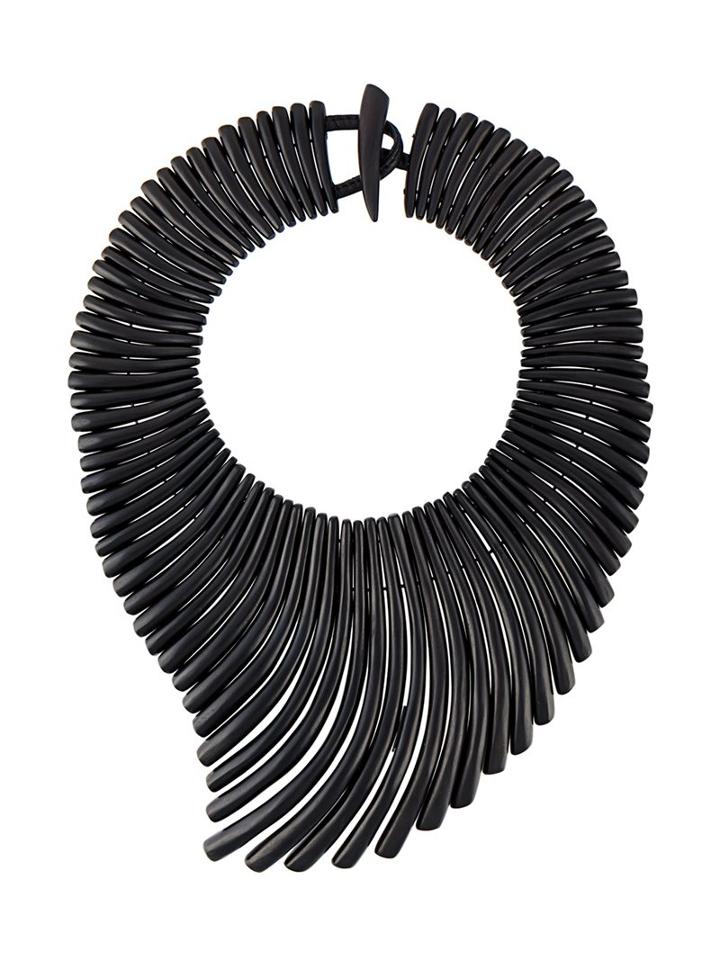 Monies 'wave' Effect Necklace, Women's, Black