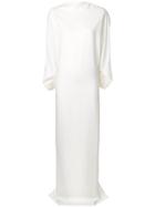 Chalayan Draped High Neck Gown - White